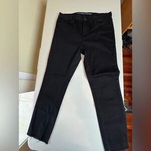 Articles of Society Black Skinny Jeans – Size 32, Stretch Raw Hem